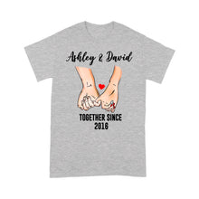 Load image into Gallery viewer, Personalized cute couple shirts, valentine shirts, gift for him, for her NQS1279- Standard T-shirt