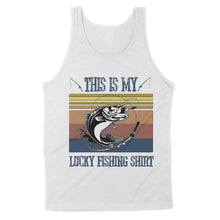 Load image into Gallery viewer, Lucky Largemouth Bass Fishing Vintage style Tanktop design This is my Lucky Fishing shirt for Fishing lovers - SPH96