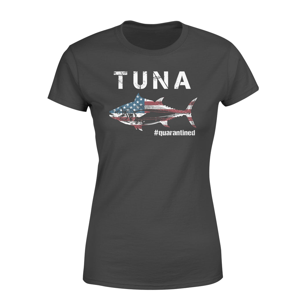 Tuna fishing US flag quarantined shirts