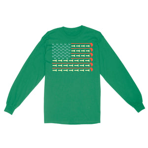 Golf Ball vintage American flag Golf Club, gifts for golf lovers D06 NQS3313 Golf Long Sleeve