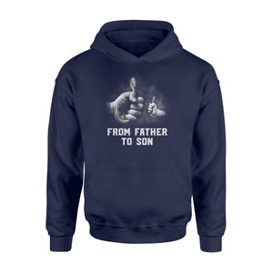 From Father to son Fishing Hoodie shirt Fish hook - SPH54