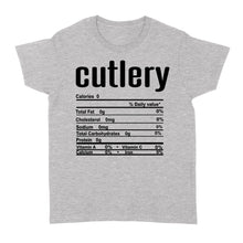 Load image into Gallery viewer, Cutlery nutritional facts happy thanksgiving funny shirts - Standard Women&#39;s T-shirt