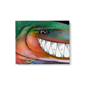 Trout fly fishing art Matte Canvas ChipteeAmz's art Rainbow trout fish wall art AT033
