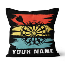 Load image into Gallery viewer, Colorful Retro Dartboard Pillow Personalized Darts Gifts For Dart Player LDT1100