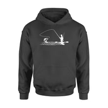 Load image into Gallery viewer, Kayak bass fishing shirt for men, women, Largemouth Bass fishing hoodie - NQSD261