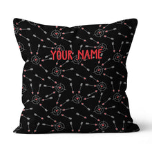 Load image into Gallery viewer, Customized Funny Archery With Hearts Throw Pillow, Valentine's Day Gifts TDM0801