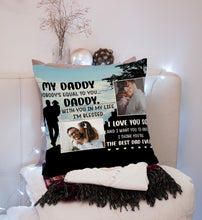 Load image into Gallery viewer, Dad Personalized Pillow (Insert Included) Fathers Day Gift I Love You So Daddy All-over Print Suede| NPL162