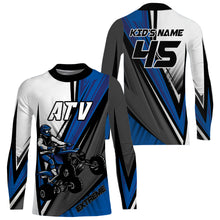 Load image into Gallery viewer, Custom ATV Motocross Jersey Blue UPF30+ Quad Bike Shirt Racing Adult Youth Off-road NMS1342