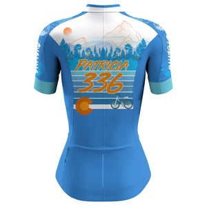 CO Colorado Womens Cycling Jersey Custom Name&Number Female Cyclist Bicycle Riders Cross Country Biking| NMS797