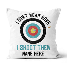 Load image into Gallery viewer, Personalized Archery Throw Pillows, Funny Saying Archery Pillows Gifts TDM0888