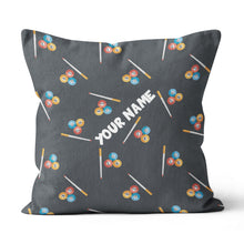 Load image into Gallery viewer, Personalized Billiard Pattern Full Printing Throw Pillow, Billiard Gifts TDM0808