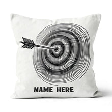 Load image into Gallery viewer, Personalized Continuous Line Target Archery Pillow, Archery Gifts Ideas VHM0930