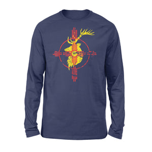 New Mexico State Flag Elk Hunting Zia Symbol Long sleeve - FSD1180 D06