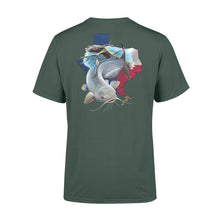 Load image into Gallery viewer, Catfish season Texas catfish fishing - Standard T-shirt