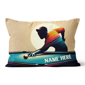 Funny Billiard Player Pillow Custom Adjustable Pillow For Billiard Lover TDM0851