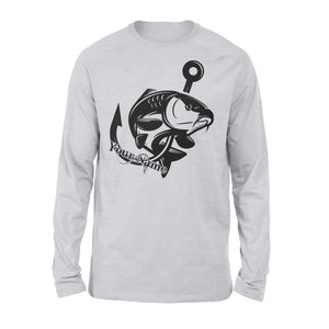 Carp fishing tattoos Customize name Long Sleeve, personalized fishing gifts for fisherman - NQS1208