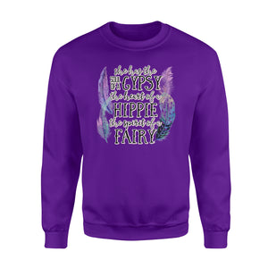 She has the soul of a Gypsy, the heart of a Hippie, the spirit of a Fairy Sweatshirt design bohemian styles - SPH57