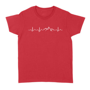 Hiking Heartbeat Shirt, Hiking Shirt, Hiking Gifts, Mountain Climbing T-Shirt, Hiker Gift - FSD1389D07