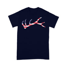 Load image into Gallery viewer, Shed hunting American flag shirt Deer Shed Antler hunting Men T Shirt - FSD1433D06