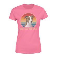 Load image into Gallery viewer, Custom photo best dog mom ever vintage personalized gift women&#39;s t-shirt