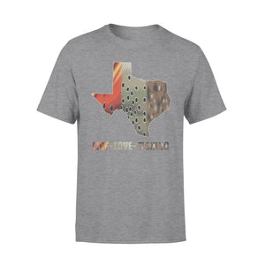 Texas slam live love fishing Texas map - Standard T-shirt