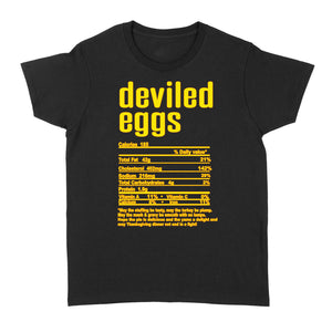 Deviled eggs nutritional facts happy thanksgiving funny shirts - Standard Women's T-shirt