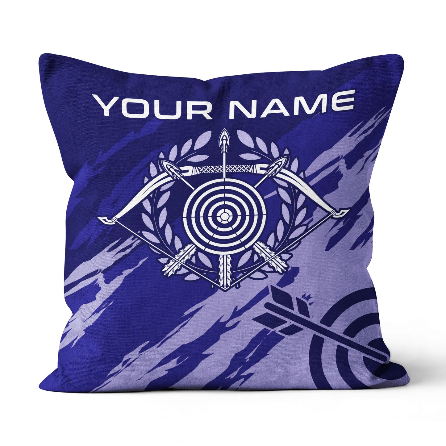Personalized Purple Archery Throw Pillow Custom Name Target Pillow Gifts TDM0787