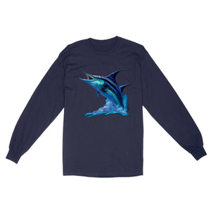 Blue Marlin Deep Sea Fishing T Shirts, Marlin Saltwater Fishing Shirt Offshore Fishing IPHW3895