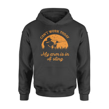 Load image into Gallery viewer, Can&#39;t Work Today My Arm is in A Sling Funny Hunting Deer Hunter Gift NQSD172 - Standard Hoodie