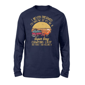 Super sexy Camping Lady Shirts Funny Camping Long sleeve shirts - SPH40