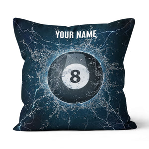 Personalized Water 8 Ball Billiard Pillow Custom Pillow Billiards Gifts VHM0891