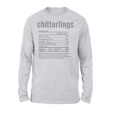 Load image into Gallery viewer, Chitterlings nutritional facts happy thanksgiving funny shirts - Standard Long Sleeve