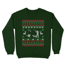 Load image into Gallery viewer, Duck Hunting Ugly Christmas Shirt gifts for hunters | Sweatshirt FSD3523D02