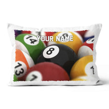 Load image into Gallery viewer, Personalized Billiard 8 Ball Pillow Custom Pillow Gifts For Pool Players VHM0843