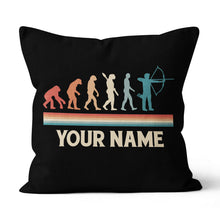 Load image into Gallery viewer, Personalized Funny Archers Evolution Archery Retro Vintage Throw Pillows TDM0778