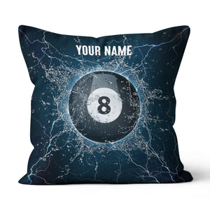 Personalized Water 8 Ball Billiard Pillow Custom Pillow Billiards Gifts VHM0891