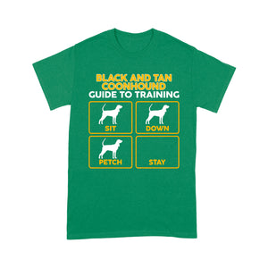 Black and Tan Coonhound T-Shirt | Funny Guide to Training dog - FSD1090