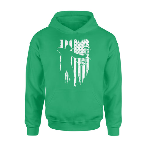 American flag bow hunting Shirts For Men Women Bow Hunter hoodie - NQSD252