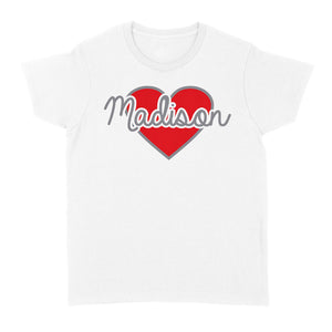 Heart Personalized Valentine T-shirt - Gift for Boyfriend, Girlfriend on Valentine day - FSD1007