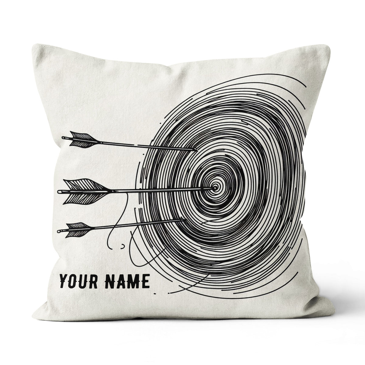 Personalized Continuous Line Target Archery Pillow, Archery Gifts Ideas VHM0905