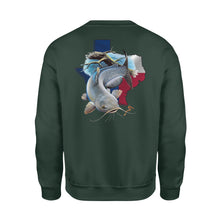 Load image into Gallery viewer, Catfish season Texas catfish fishing - Standard Fleece Sweatshirt
