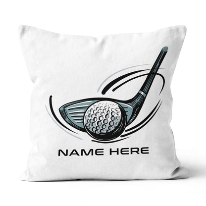 Golf Putter And Ball Custom Golf Throw Pillow Personalized Golfing Gifts LDT1207