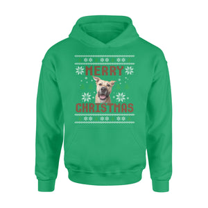 Custom Pet Face Dog Mom, Dog Lover Gift Ugly Christmas shirts NQSD7- Standard Hoodie