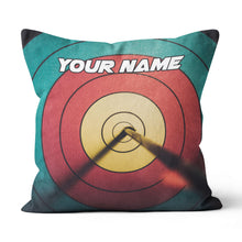 Load image into Gallery viewer, Personalized 3D Target Archery Pillow Custom Throw Pillow Archery Gifts VHM0858