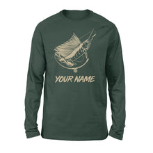 Load image into Gallery viewer, Custom Marlin Saltwater Fishing Long sleeve shirts, Personalized Fishing Shirts FFS - IPHW453