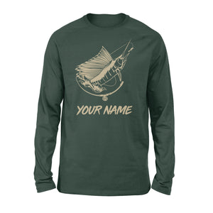 Custom Marlin Saltwater Fishing Long sleeve shirts, Personalized Fishing Shirts FFS - IPHW453