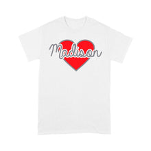 Load image into Gallery viewer, Heart Personalized Valentine T-shirt - Gift for Boyfriend, Girlfriend on Valentine day - FSD1007