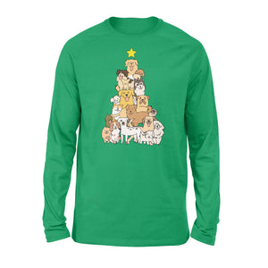 Dog Christmas Tree, Merry Dogmas, Christmas Dog shirts, Dog Lover NQSD67 - Standard Long Sleeve