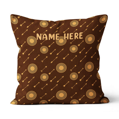 Personalized Archery Arrows Pattern Pillow Best Custom Pillow For Archer TDM0870