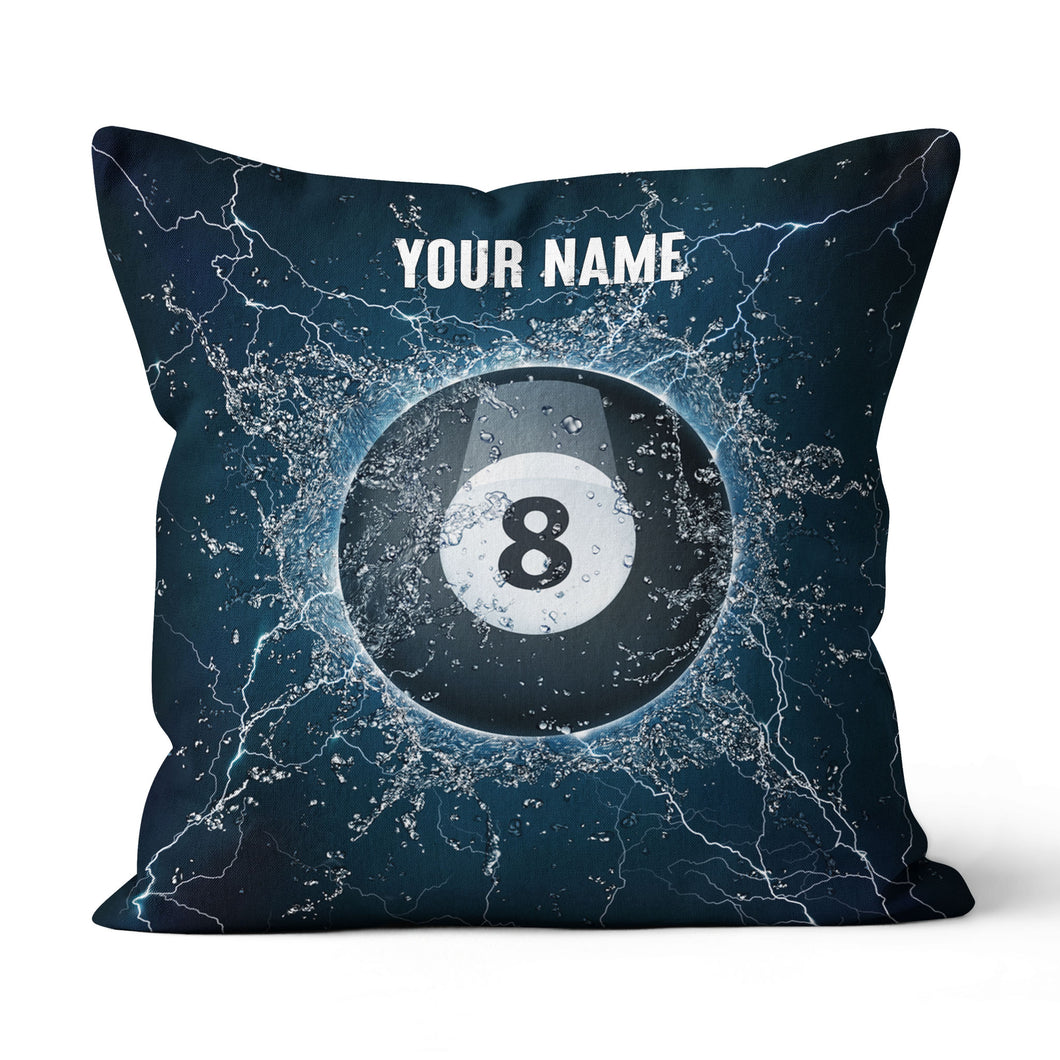 Personalized Water 8 Ball Billiard Pillow Custom Pillow Billiards Gifts VHM0891